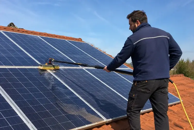 Nettoyage et entretien de panneaux solaires à Saint-Martin-d'Ary
